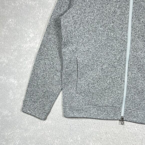 Peter Millar Crown Fleece Full Zip Sweater LG Gale Performance Gray MF23K63 $160 - Picture 3 of 14